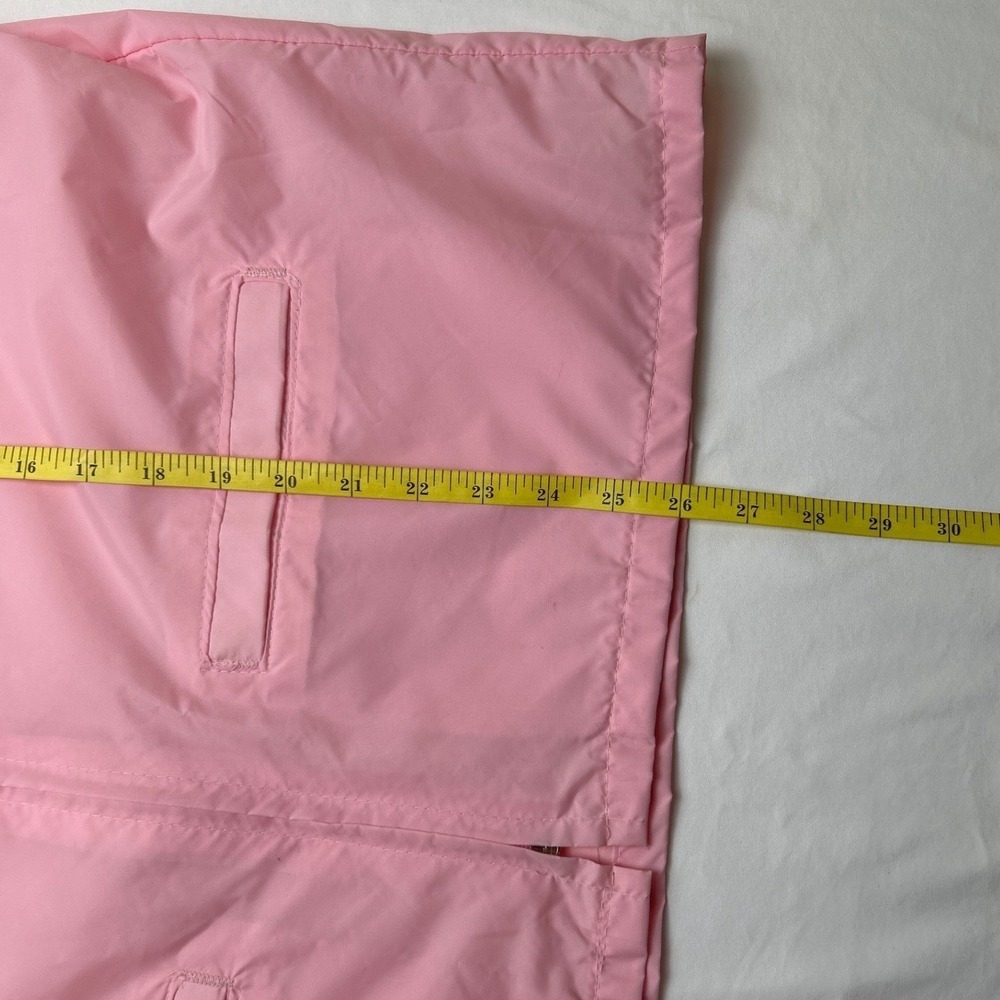 Duckster Womens Windbreaker Raincoat Pink Size XL 80s Retro Vintage Spring Light - Picture 6 of 8